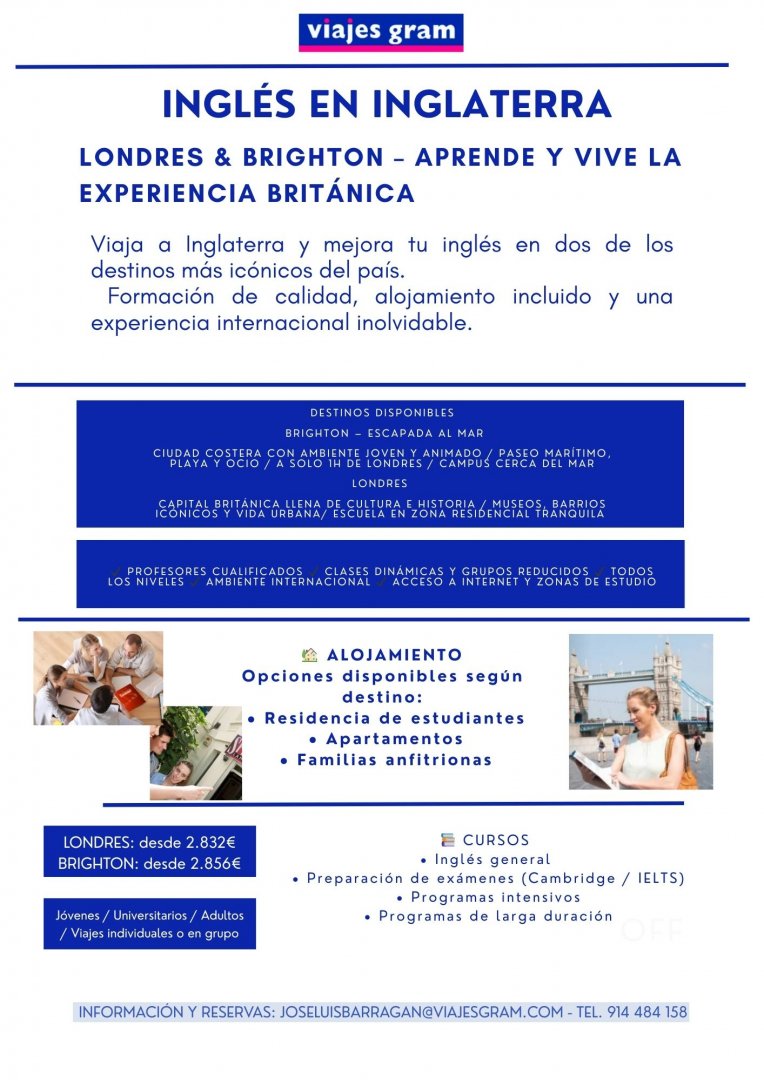 INGLÉS EN INGLATERRA